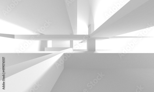 White Modern Background. Abstract Building Concept