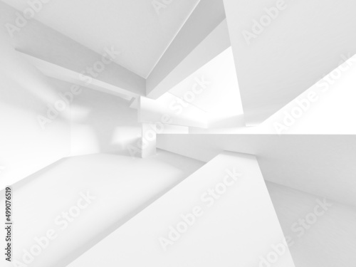 Wallpaper Mural Illuminated corridor interior design. Empty Room Interior Background Torontodigital.ca