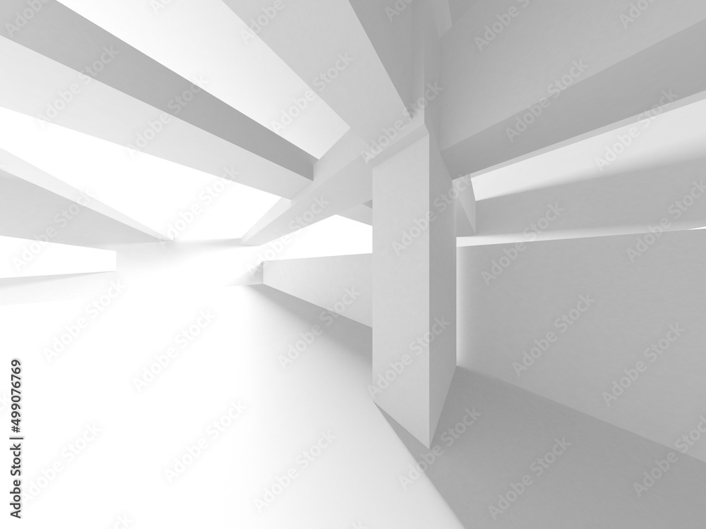 White Modern Background. Abstract Building Concept White Modern Background. Abstract Building Concept