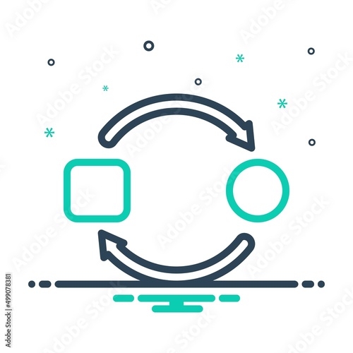 Mix icon for replacing