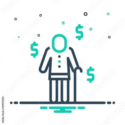 Mix icon for pension