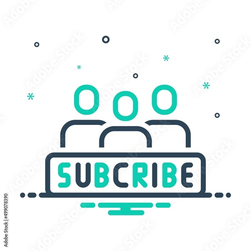 Mix icon for subscribers 