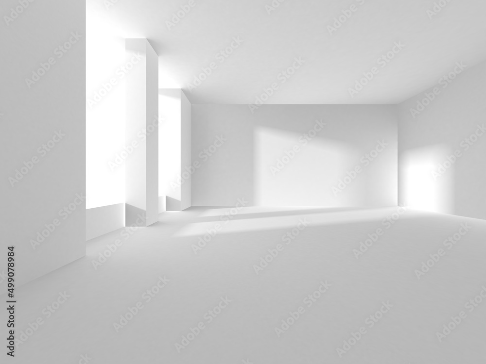 Fototapeta premium Abstract White Architecture Design Concept