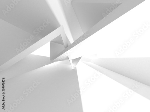 Abstract White Architecture Design Concept