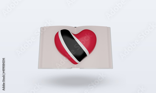 Free Download 3d world book day Trinidad and Tobago flag rendering front view - GFXLoad