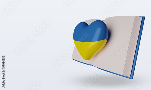 Free Download 3d world book day Ukraine flag rendering right view - GFXLoad