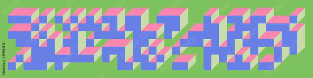 Implementation of Edward Zajec’s “Il Cubo” from 1971. Essentially a Truchet tile set of 8 tiles and rules for placement art illustration Implementation of Edward Zajec’s “Il Cubo” from 1971. Essentially a Truchet tile set of 8 tiles and rules for placement art illustration