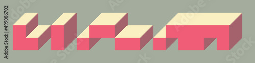 Free Download Implementation of Edward Zajec’s “Il Cubo” from 1971. Essentially a Truchet tile set of 8 tiles and rules for placement art illustration - GFXLoad
