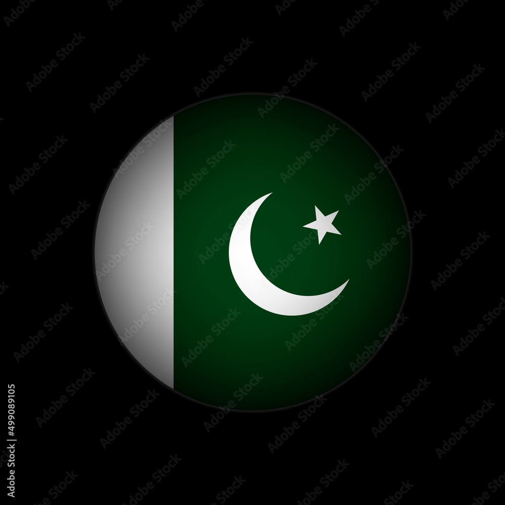 Country Pakistan. Pakistan flag. Vector illustration. Country Pakistan. Pakistan flag. Vector illustration.