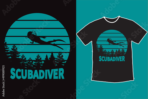 Scuba Diving T Shirt Design