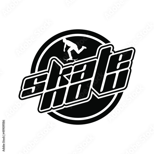 Skate Now Logo can be use for icon, sign, logo and etc
