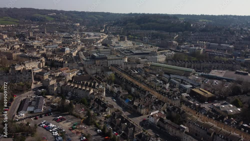 Bath, Historic City Centre, UK, Aerial Overhead View Bath, Historic City Centre, UK, Aerial Overhead View