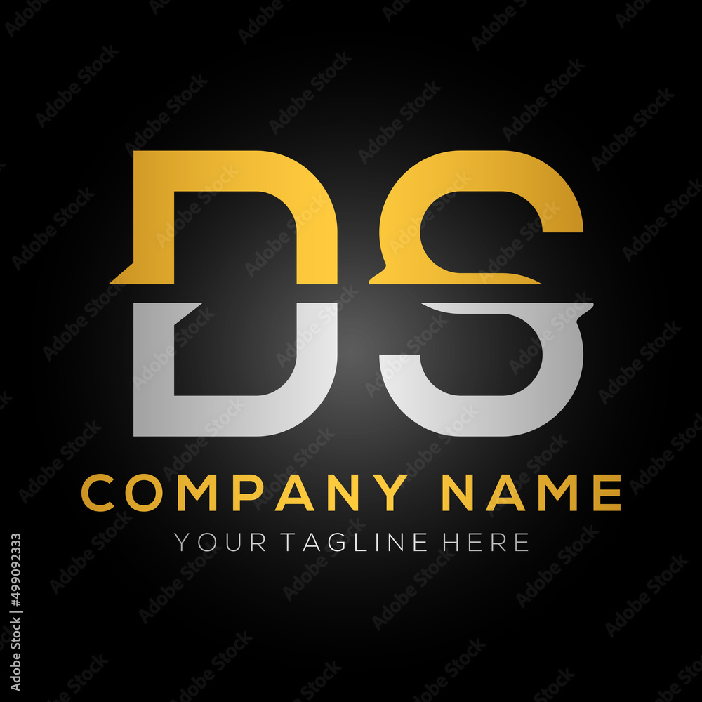 Obraz premium Initial DS letter Logo Design vector Template. Abstract Letter DS logo Design.