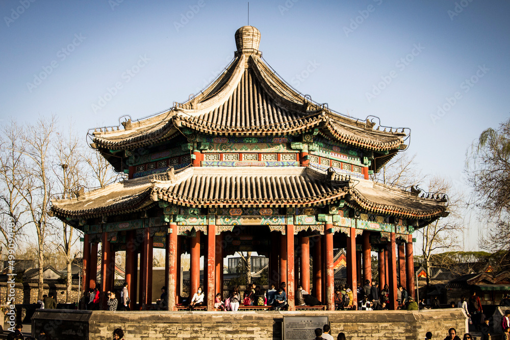 Chinese pagoda at Summer Palace in Beijing, China Chinese pagoda at Summer Palace in Beijing, China