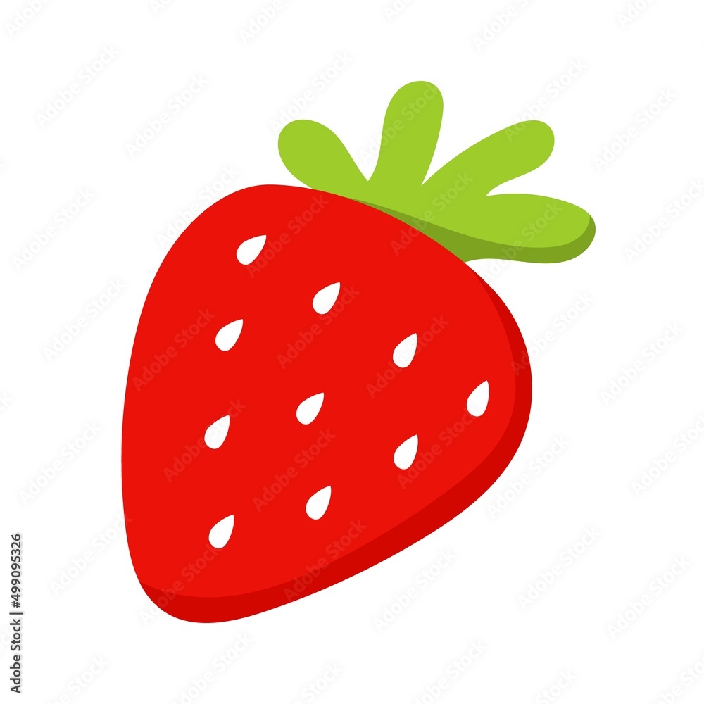Strawberry berry cute Gardening Agriculture Vector illustration isolated on white background Strawberry berry cute Gardening Agriculture Vector illustration isolated on white background