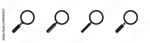 Search icon vector. Magnifying glass icon, great design for any purposes.
