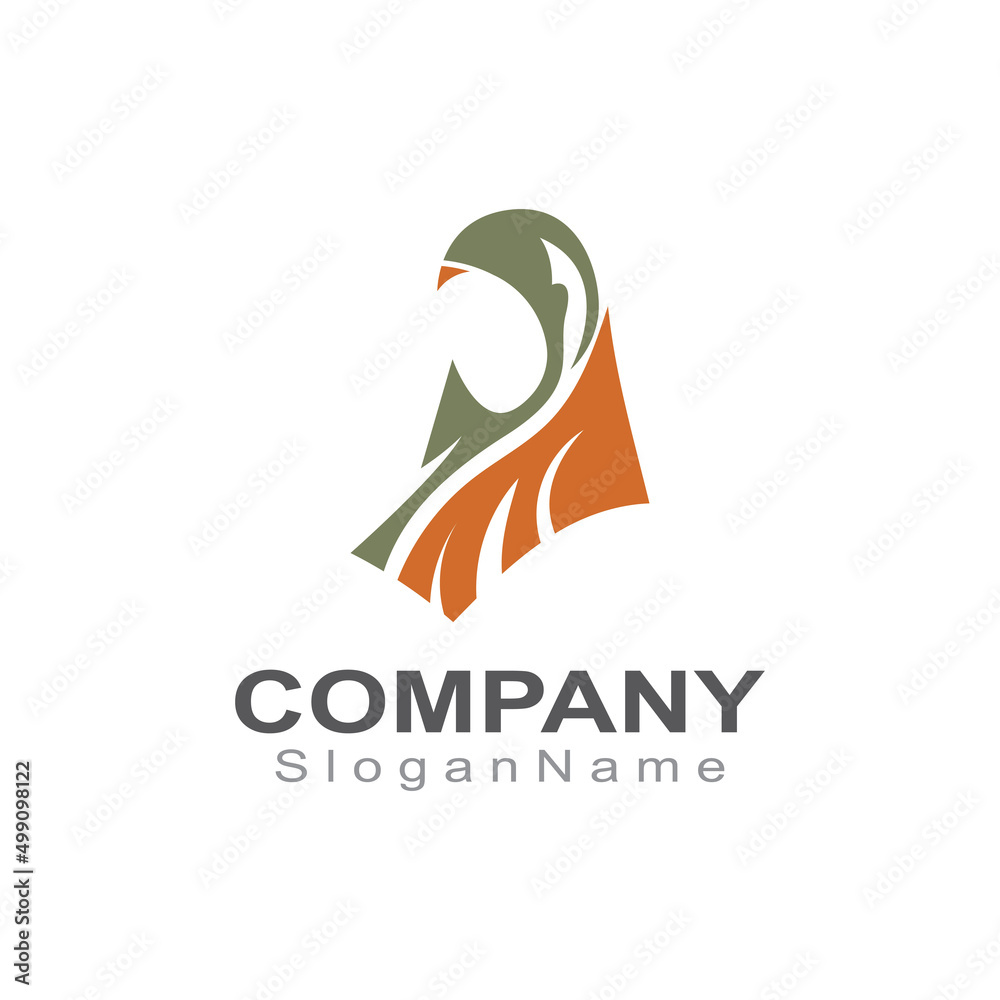 Muslim hijab woman Logo template vector illustration design Muslim hijab woman Logo template vector illustration design
