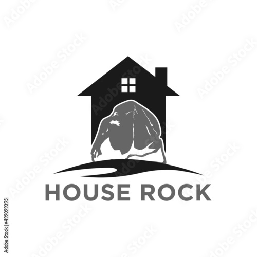 House Rock Logo Vector.