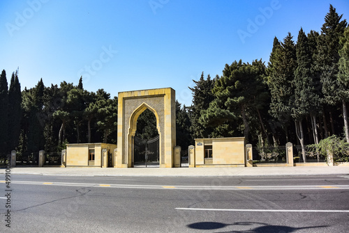 Azerbaijan - May 2019. Sights, buildings and streets of Baku. Spring in Baku.