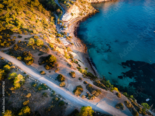 Wallpaper Mural Cala d’Hort beach in Ibiza, Spain Torontodigital.ca