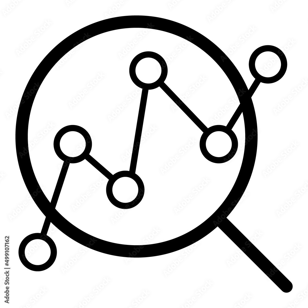 Search Statistics Flat Icon Isolated On White Background Search Statistics Flat Icon Isolated On White Background