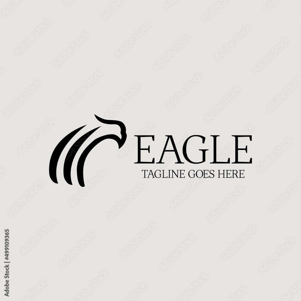 Eagle logo design template. Vector illustration Eagle logo design template. Vector illustration