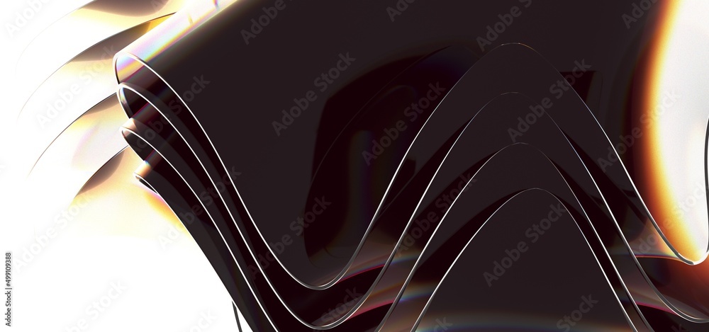 Obraz premium Creative concept fluid colors backgrounds. Trendy Vibrant Fluid Colors. 3d render