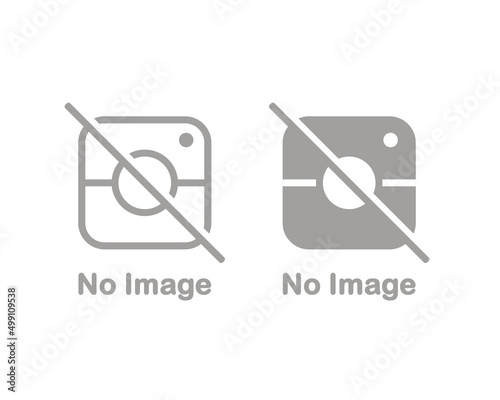 No image available. Missing photo image. Vector illustration