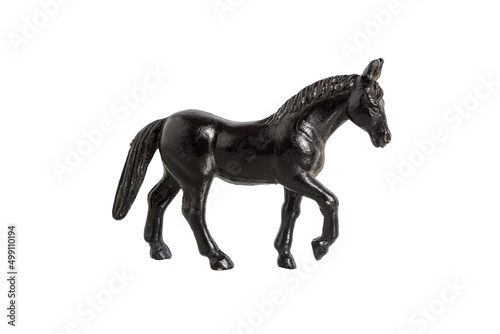 horse toy figurine isolated on white background © Fotograf