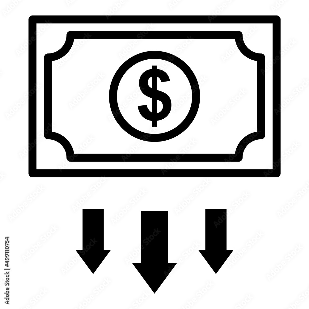Dollar Pay Flat Icon Isolated On White Background Dollar Pay Flat Icon Isolated On White Background