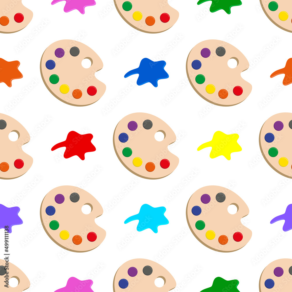 Fototapeta premium seamless pattern with paints