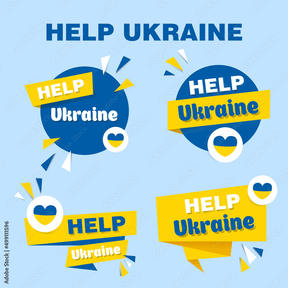 Help Ukraine, a set of stickers. Vector illustrations. Help Ukraine, a set of stickers. Vector illustrations.