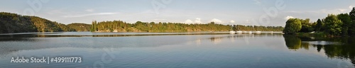 hracholusky reservoir water body in czech republic recreational area photo