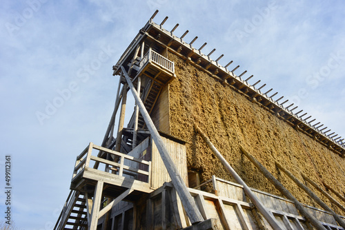 Graduation Tower construction in Bad Kösen, Germany