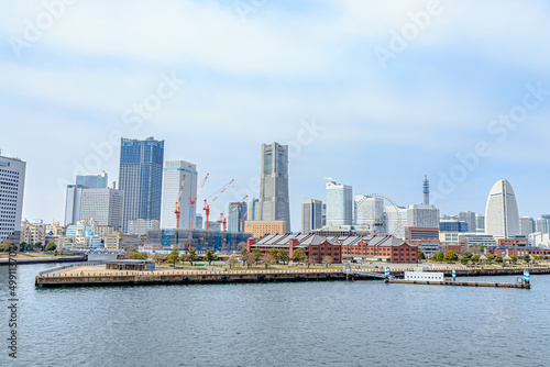 大さん橋ターミナルから見た横浜の景色　神奈川県横浜市　View of Yokohama seen from Osanbashi Terminal. Kanagawa-ken Yokohama city. © M・H