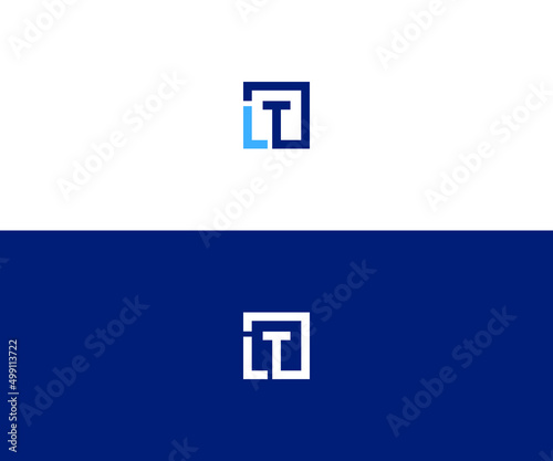 Plakat w ramie lt logo design