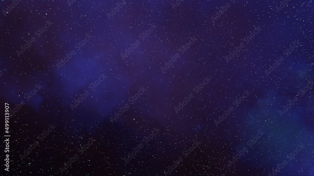 Obraz premium Blue Nebula space background