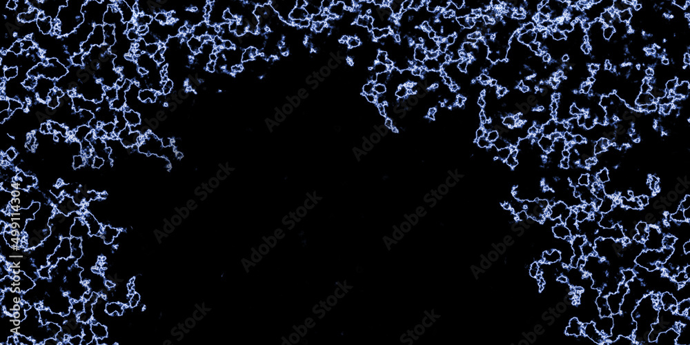 Obraz premium Electric lightning bolt effect on black background.