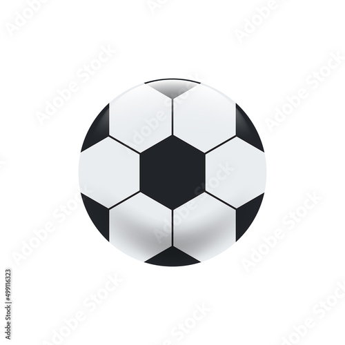 Soccer ball on a white background, Vector. © aiinue