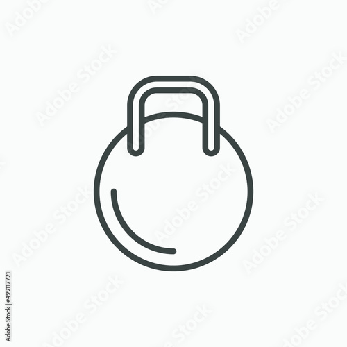 Weight, dumbbell, kg, kettle, kettlebell, gym, sport icon vector isolated