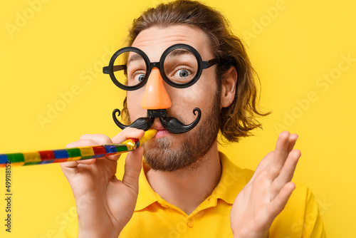 Funny young man in disguise...