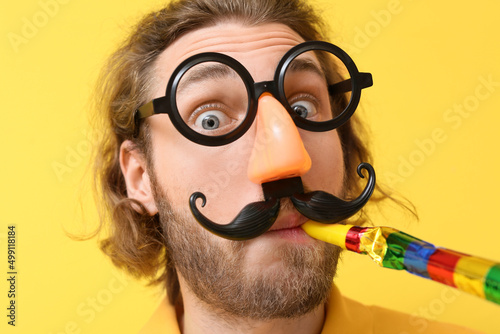 Funny young man in disguise...