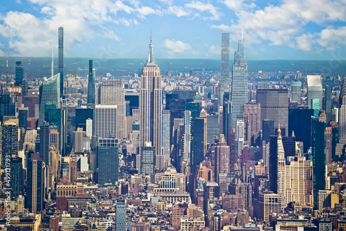 New York City uptown epic skyline view