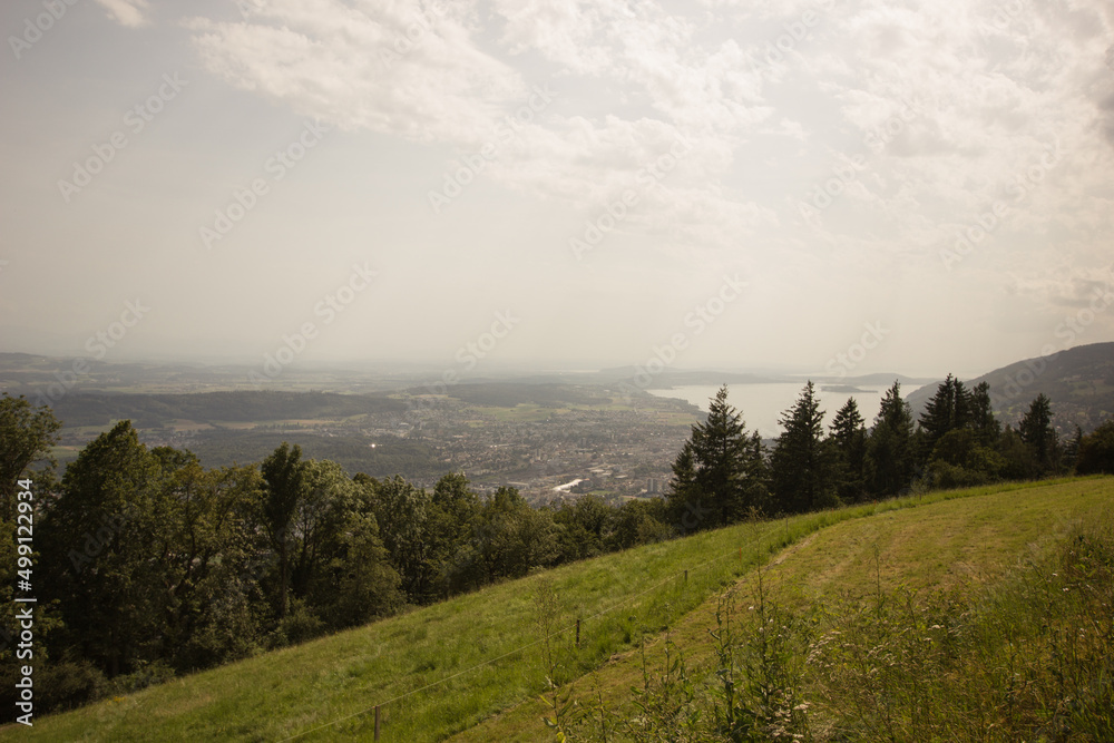 at the top of Bözingenberg with a stunning view over the city of Biel