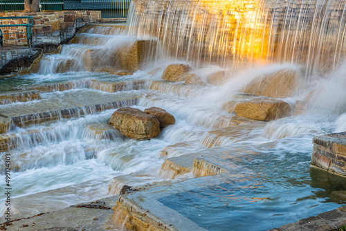 The Hemisfair Park Waterfall, San Antonio, Texas, USA photo