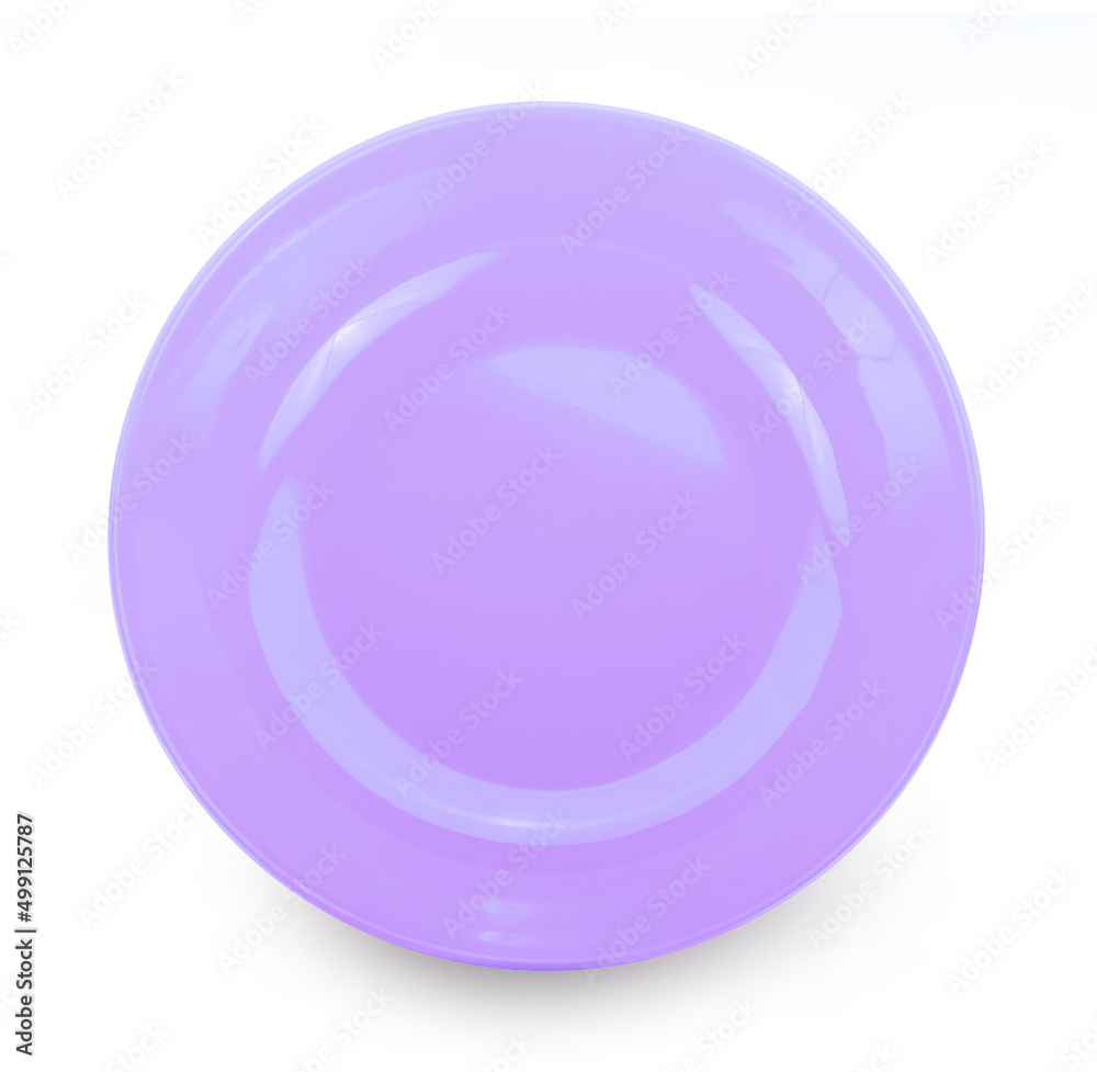Obraz premium empty plate isolated on white background