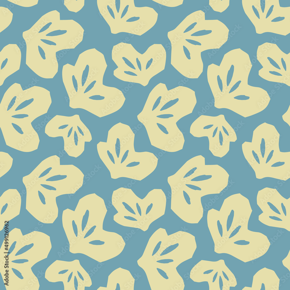 Spring summer botanical seamless pattern