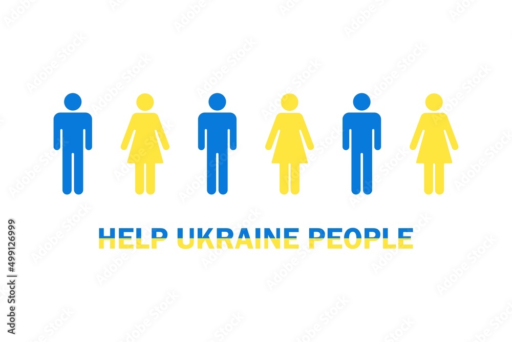 War in Ukraine. Russia attacked Ukraine. Stop war. vector War in Ukraine. Russia attacked Ukraine. Stop war. vector