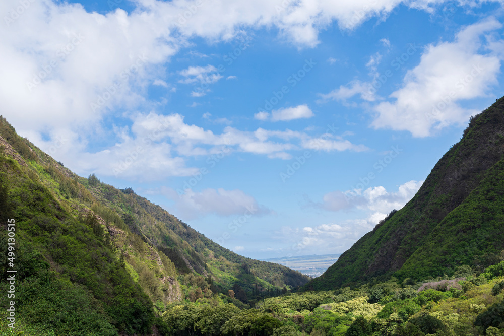 iao valley state park overlooking valley