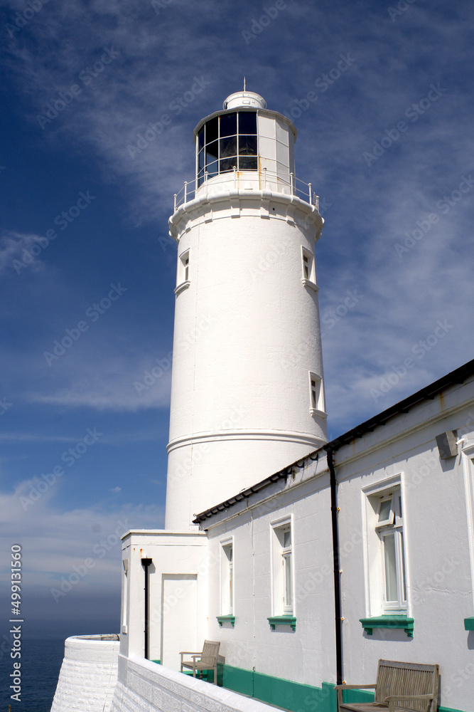 Trevose head lighthouse cornwall England uk